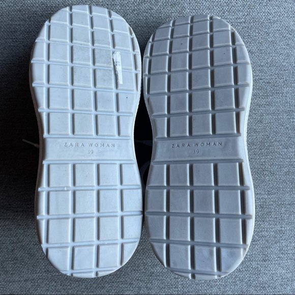 ZARA Woman Pink & Gray Platform Fashion Trainers Sneakers - Picture 8 of 10